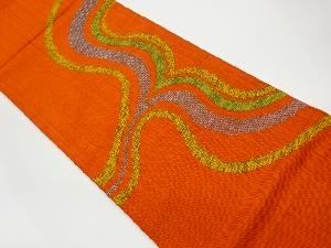 リサイクル　抽象模様織出し袋帯